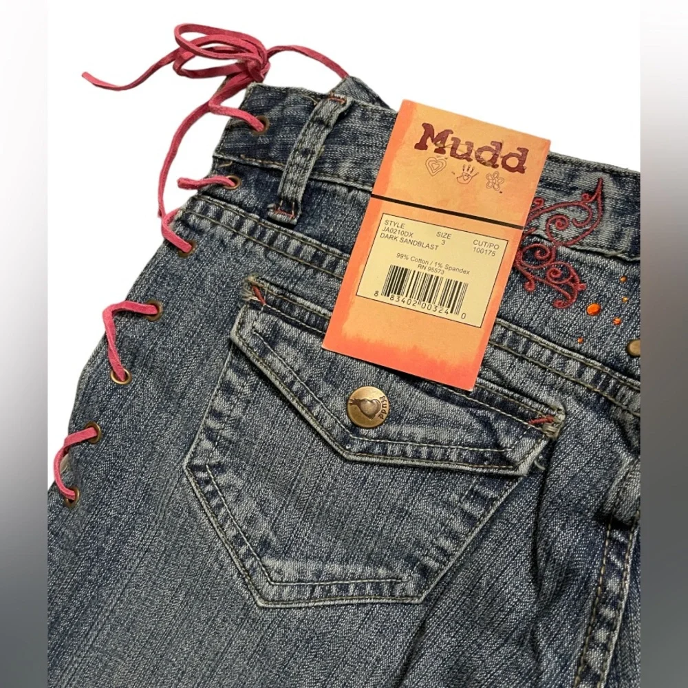 VTG Lace-Up Mudd Jeans Flares - Picture 10 of 12